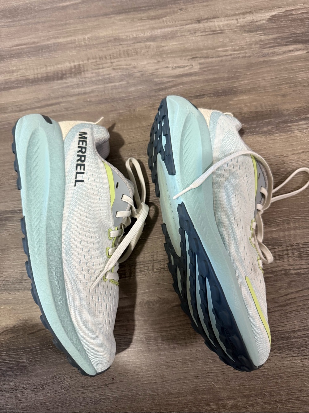 Merrell Morphlite Light Blue Athletic Running Shoes - Picture 2 of 8